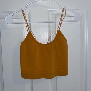 Urban Outfitters Mustard Crop Top